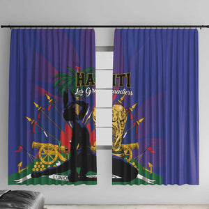 Haiti World Football 2026 Window Curtain Go Les Grenadiers - African Pride
