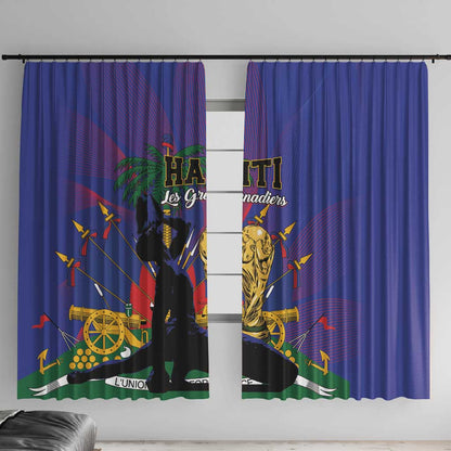 Haiti World Football 2026 Window Curtain Go Les Grenadiers - African Pride