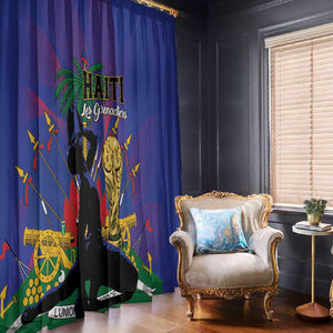 Haiti World Football 2026 Window Curtain Go Les Grenadiers - African Pride