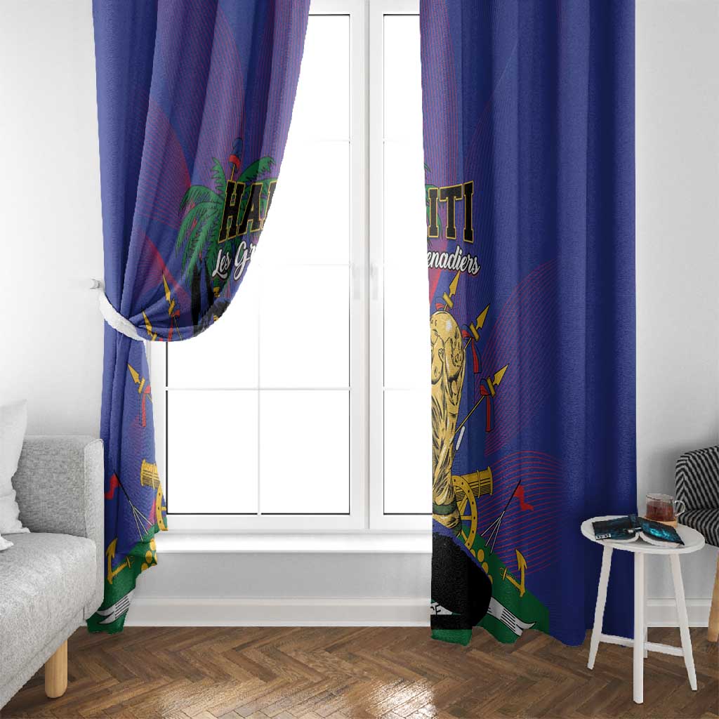 Haiti World Football 2026 Window Curtain Go Les Grenadiers - African Pride
