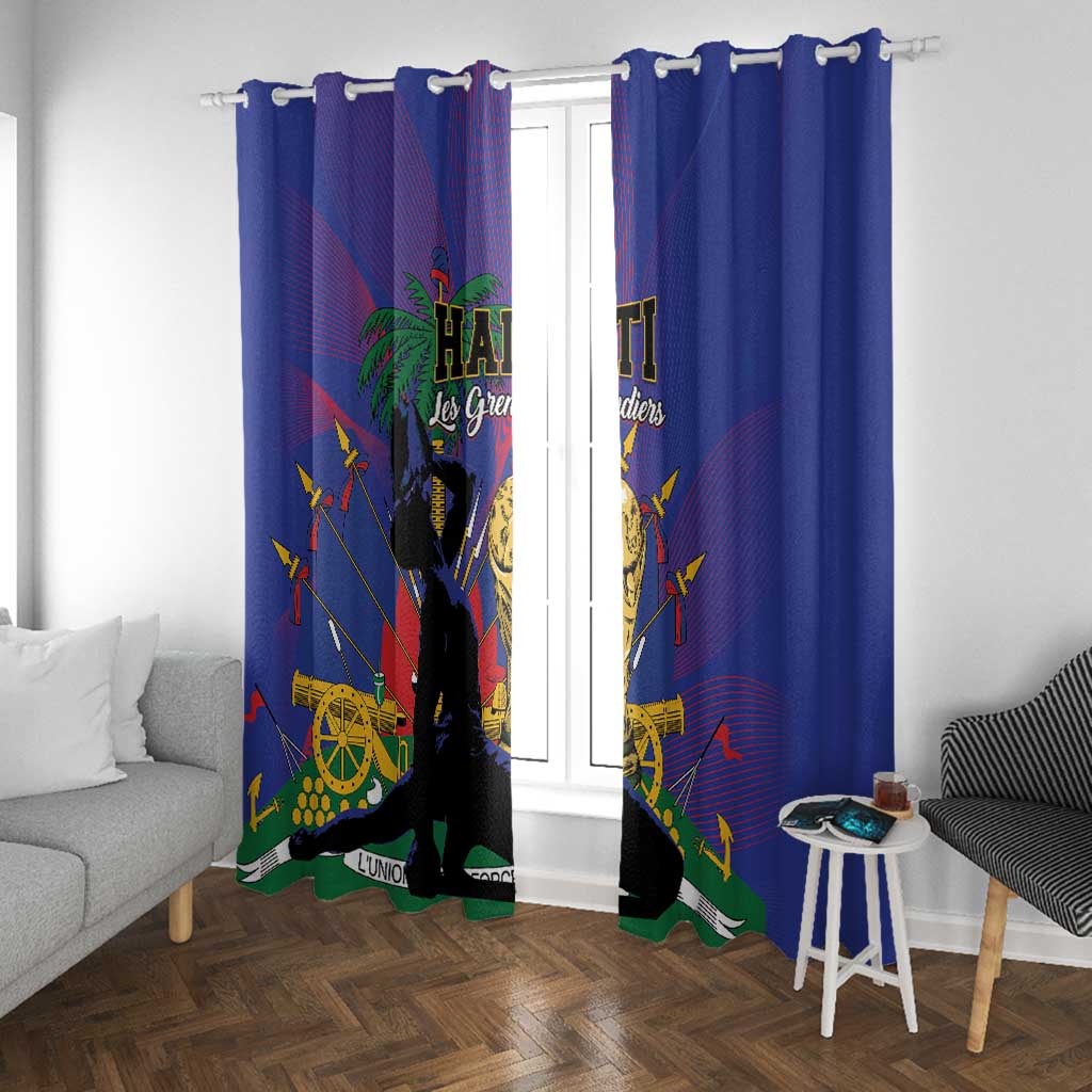 Haiti World Football 2026 Window Curtain Go Les Grenadiers - African Pride
