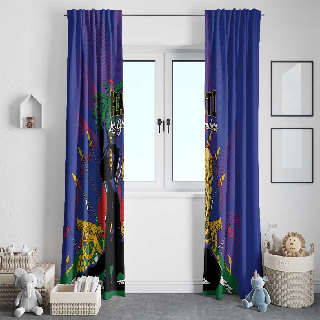 Haiti World Football 2026 Window Curtain Go Les Grenadiers - African Pride