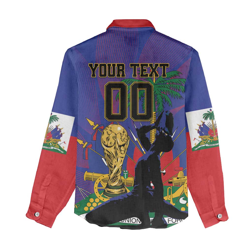 Custom Haiti World Football 2026 Women Casual Shirt Go Les Grenadiers - African Pride