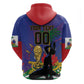 Custom Haiti World Football 2026 Zip Hoodie Go Les Grenadiers - African Pride