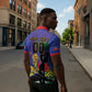 Custom Haiti World Football 2026 Zipper Polo Shirt Go Les Grenadiers