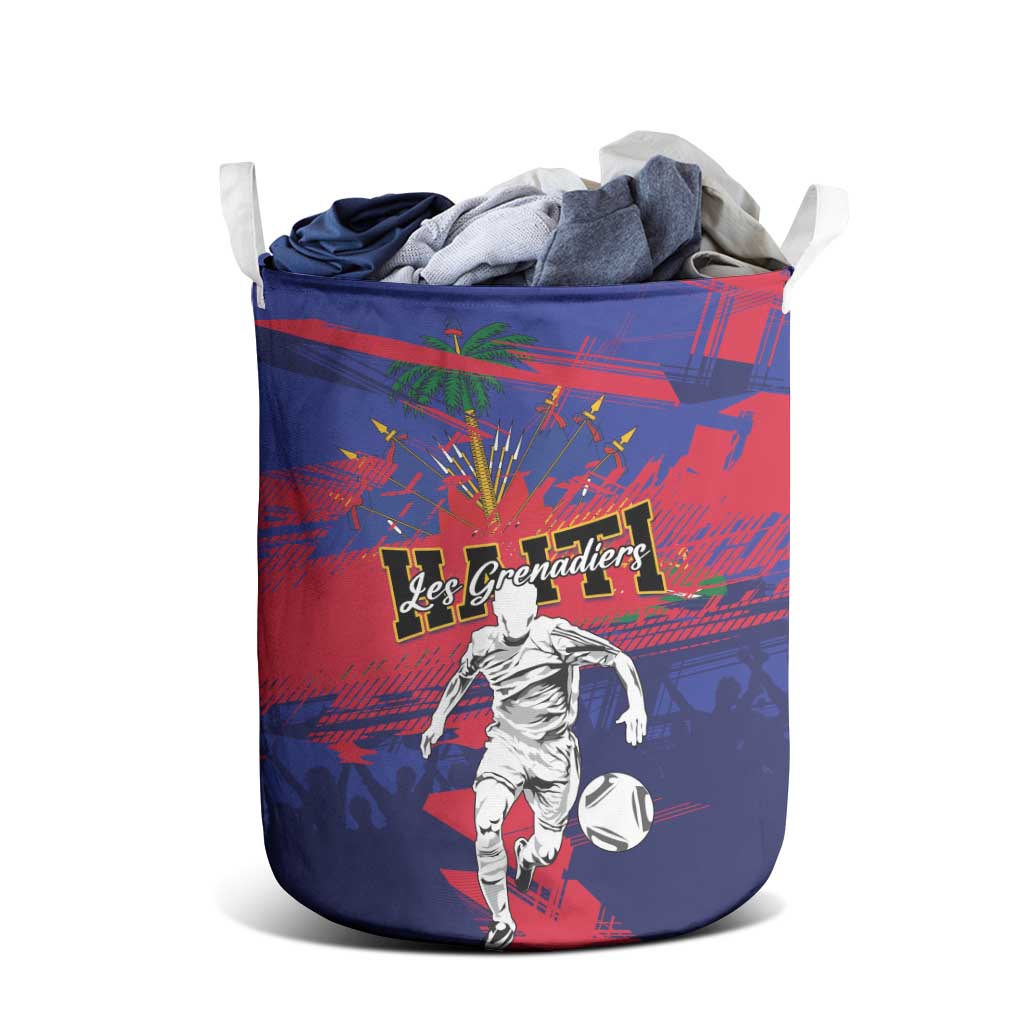 Ekip Foutbol Ayiti 2026 Laundry Basket Haiti Grenadye Alaso - African Pride