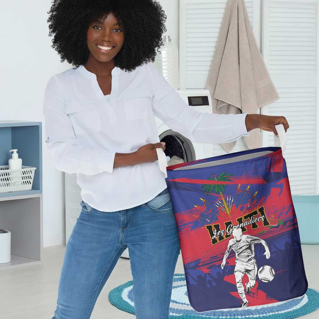 Ekip Foutbol Ayiti 2026 Laundry Basket Haiti Grenadye Alaso - African Pride