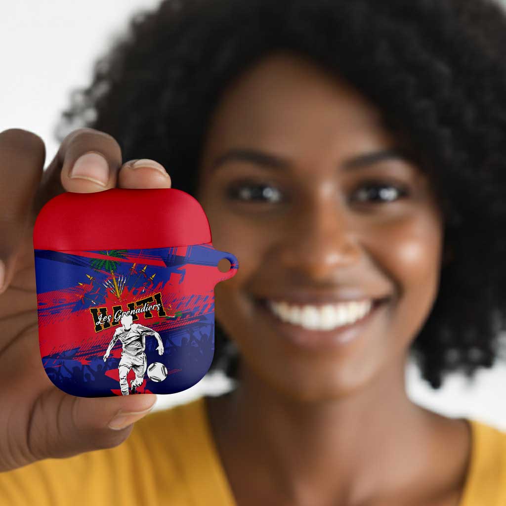 Ekip Foutbol Ayiti 2026 AirPods Case Haiti Grenadye Alaso