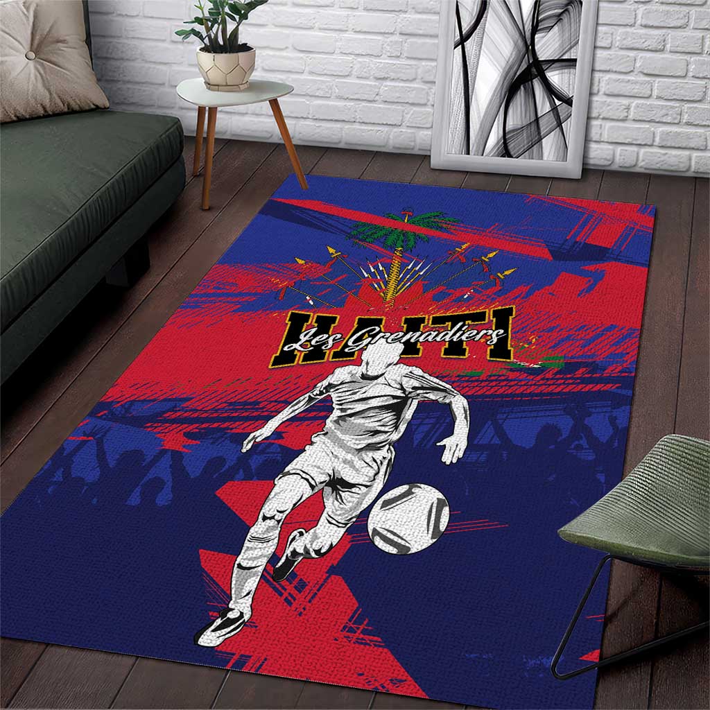 Ekip Foutbol Ayiti 2026 Area Rug Haiti Grenadye Alaso - African Pride