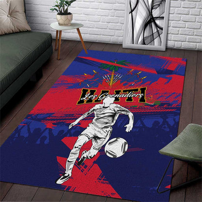 Ekip Foutbol Ayiti 2026 Area Rug Haiti Grenadye Alaso - African Pride