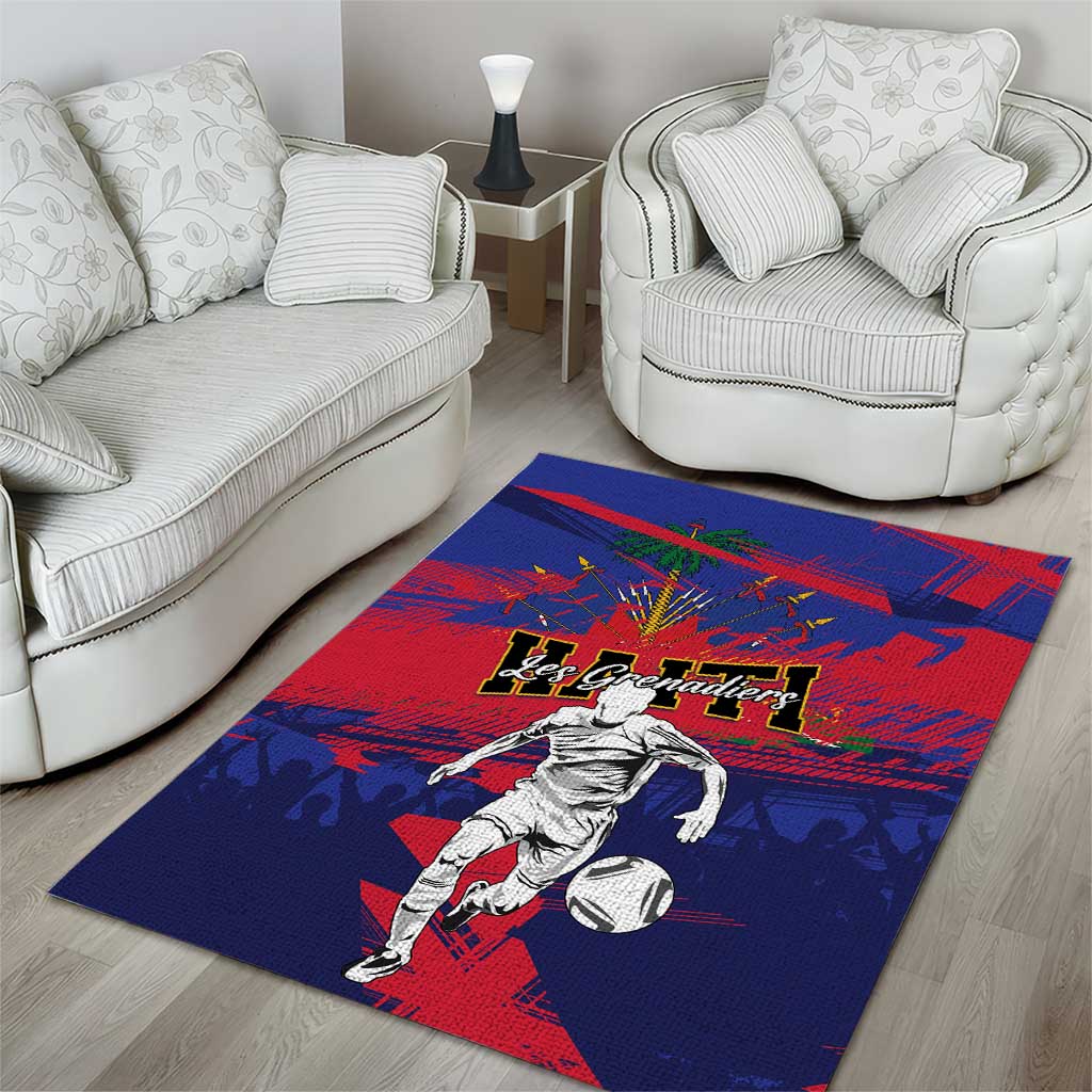 Ekip Foutbol Ayiti 2026 Area Rug Haiti Grenadye Alaso - African Pride