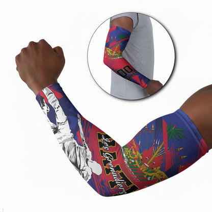 Custom Ekip Foutbol Ayiti 2026 Arm Sleeves Haiti Grenadye Alaso