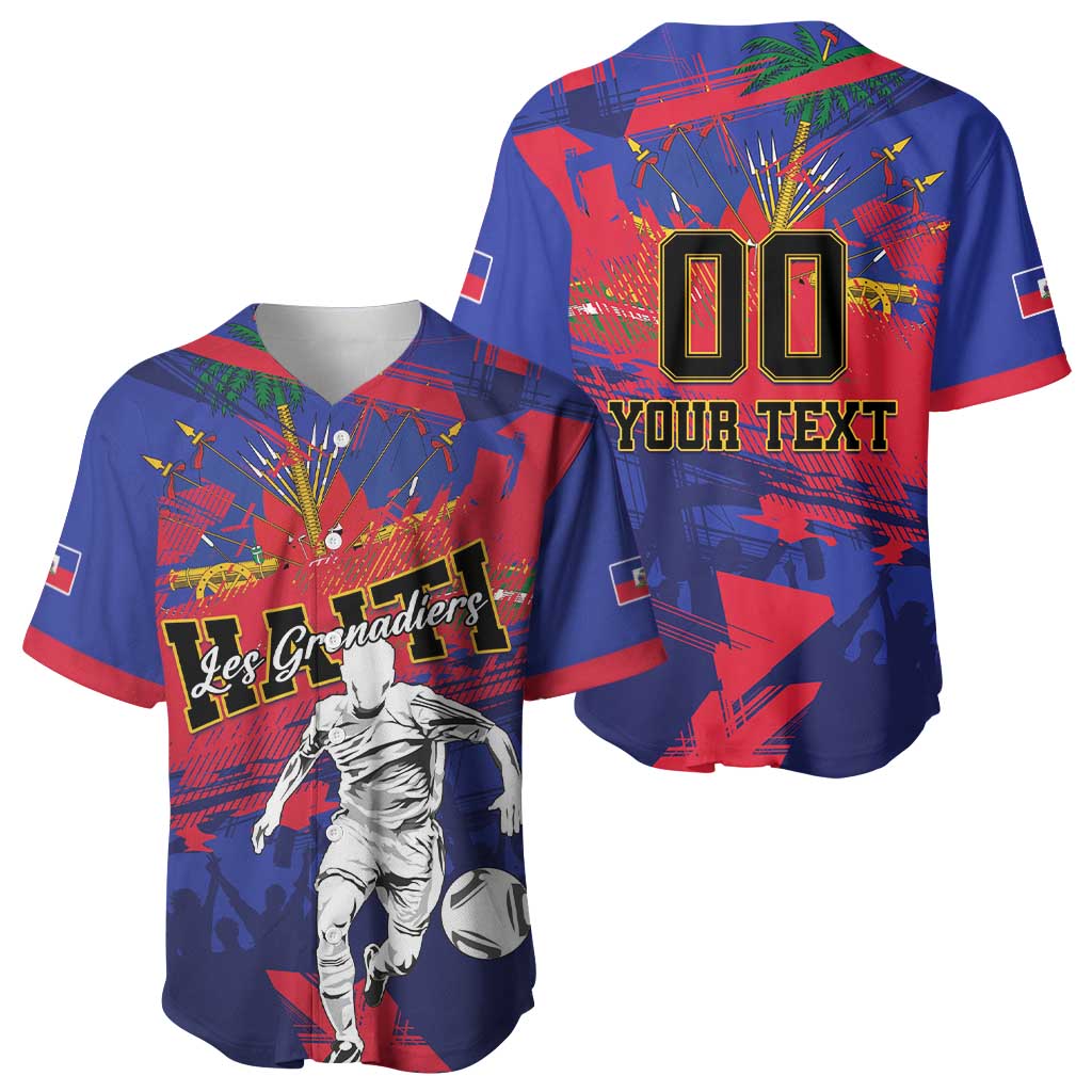 Custom Ekip Foutbol Ayiti 2026 Baseball Jersey Haiti Grenadye Alaso LT01