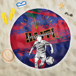 Ekip Foutbol Ayiti 2026 Beach Blanket Haiti Grenadye Alaso - African Pride