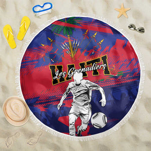 Ekip Foutbol Ayiti 2026 Beach Blanket Haiti Grenadye Alaso - African Pride