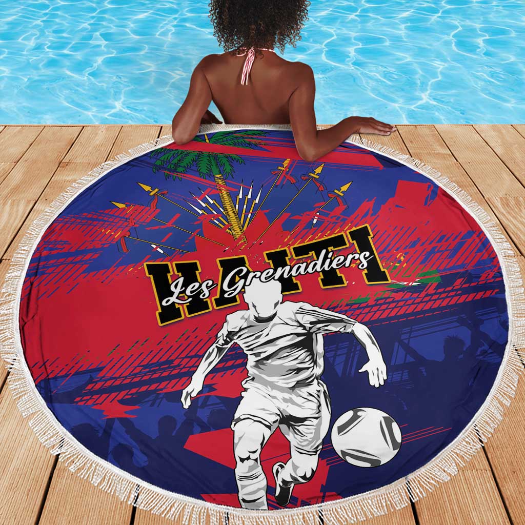 Ekip Foutbol Ayiti 2026 Beach Blanket Haiti Grenadye Alaso - African Pride