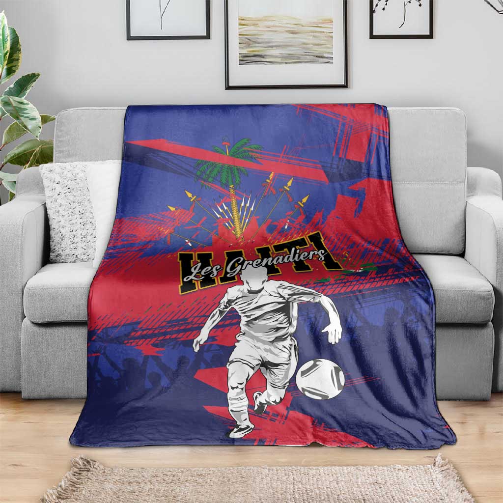 Ekip Foutbol Ayiti 2026 Blanket Haiti Grenadye Alaso - African Pride