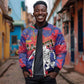 Custom Ekip Foutbol Ayiti 2026 Bomber Jacket Haiti Grenadye Alaso - African Pride