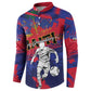 Custom Ekip Foutbol Ayiti 2026 Button Sweatshirt Haiti Grenadye Alaso