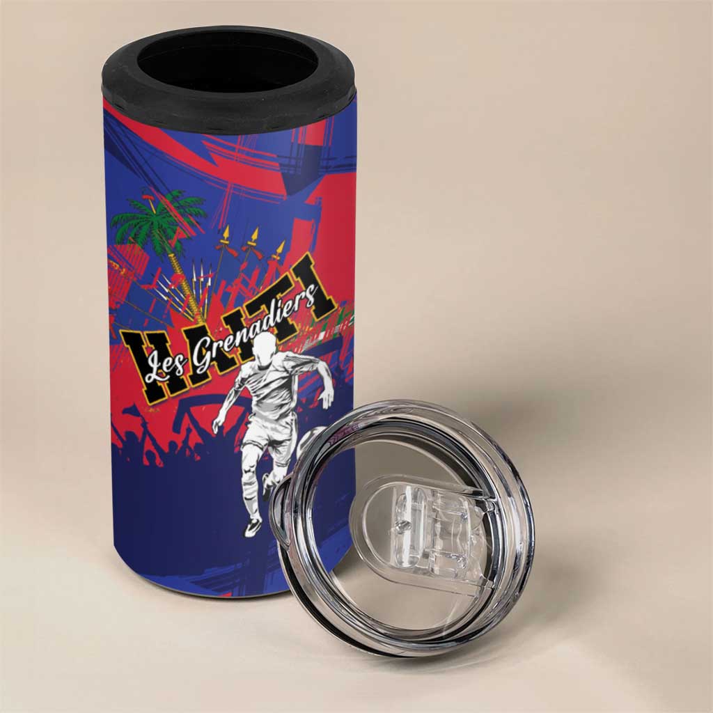 Custom Ekip Foutbol Ayiti 2026 4 in 1 Can Cooler Tumbler Haiti Grenadye Alaso - African Pride