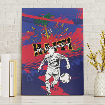 Ekip Foutbol Ayiti 2026 Canvas Wall Art Haiti Grenadye Alaso - African Pride