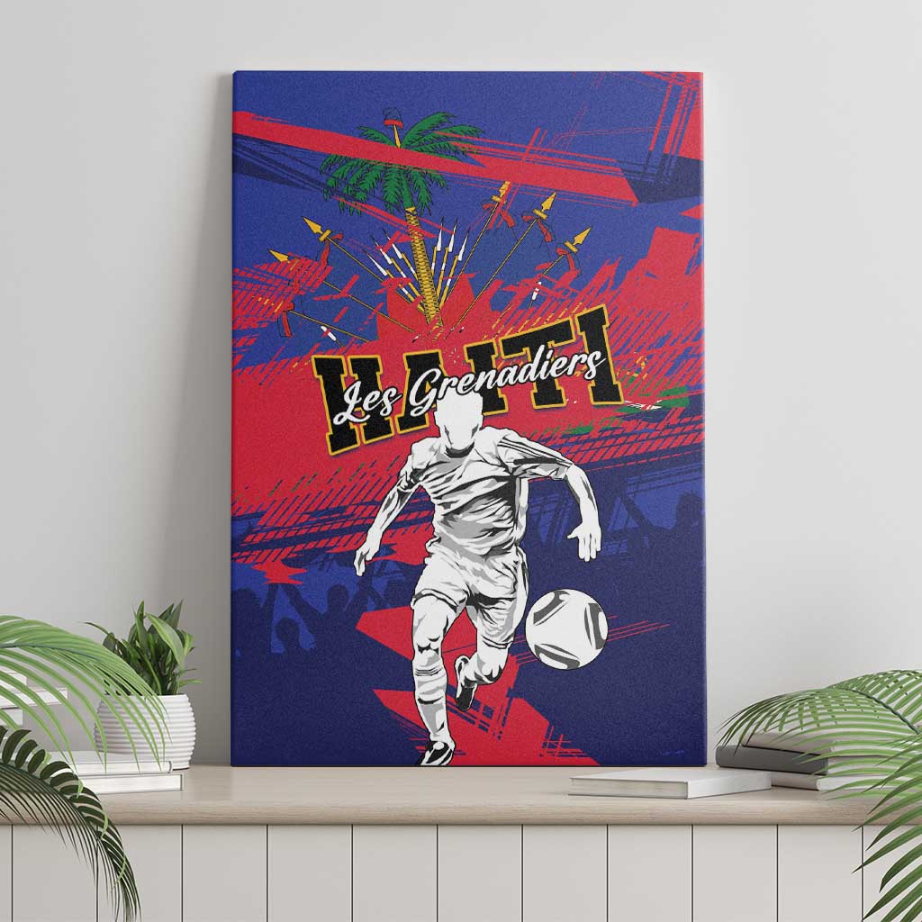 Ekip Foutbol Ayiti 2026 Canvas Wall Art Haiti Grenadye Alaso - African Pride