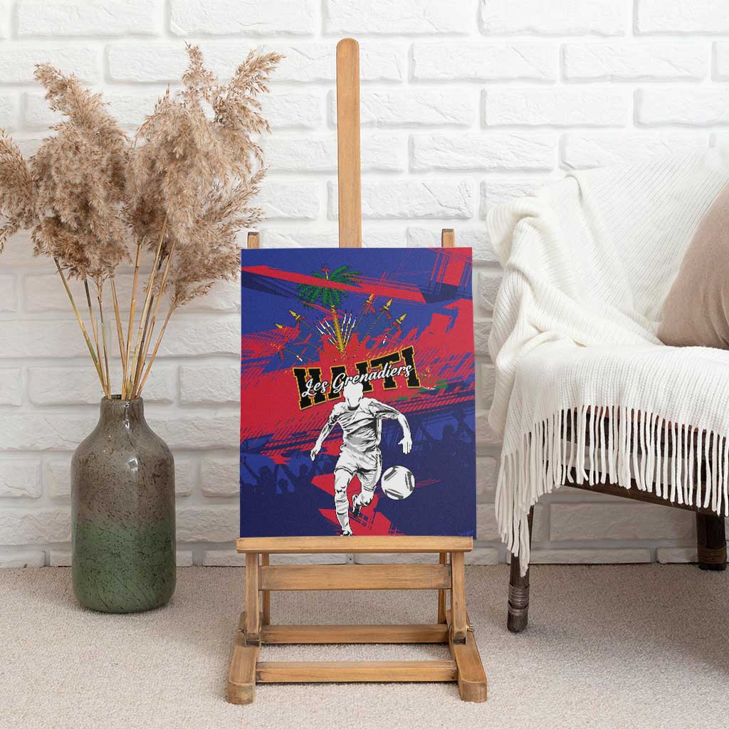 Ekip Foutbol Ayiti 2026 Canvas Wall Art Haiti Grenadye Alaso - African Pride