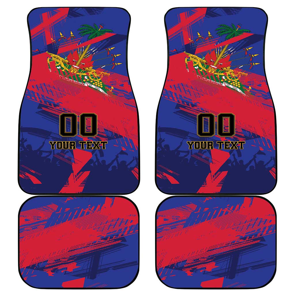 Custom Ekip Foutbol Ayiti 2026 Car Mats Haiti Grenadye Alaso - African Pride