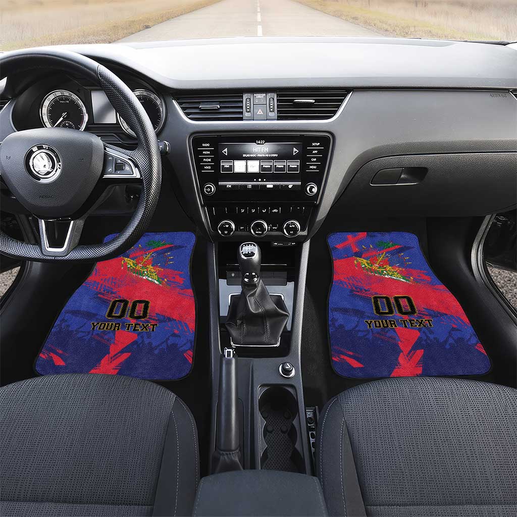 Custom Ekip Foutbol Ayiti 2026 Car Mats Haiti Grenadye Alaso - African Pride