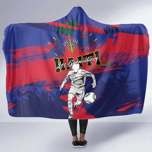 Ekip Foutbol Ayiti 2026 Hooded Blanket Haiti Grenadye Alaso - African Pride