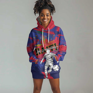 Custom Ekip Foutbol Ayiti 2026 Hoodie Dress Haiti Grenadye Alaso - African Pride