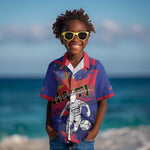 Custom Ekip Foutbol Ayiti 2026 Kid Hawaiian Shirt Haiti Grenadye Alaso - African Pride