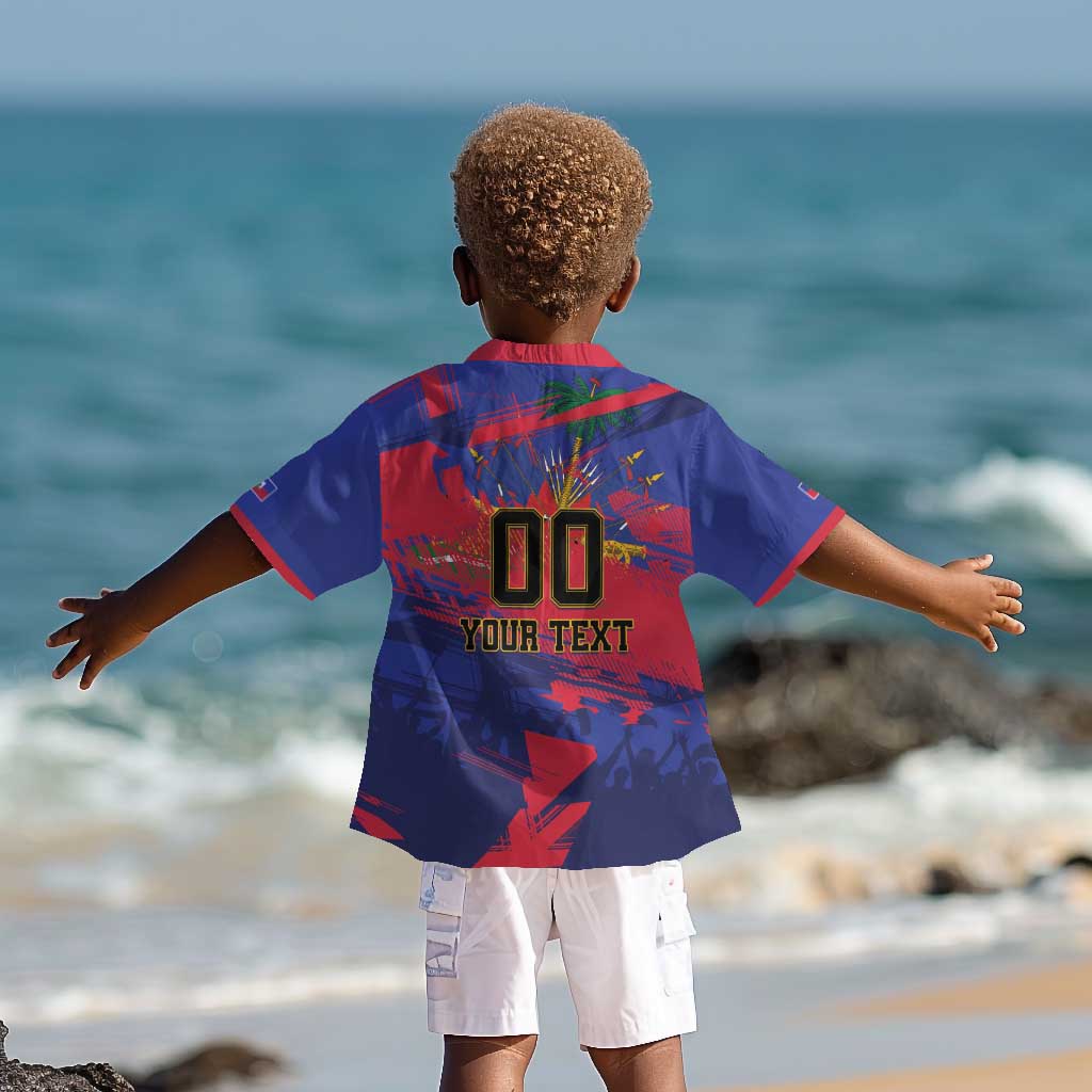Custom Ekip Foutbol Ayiti 2026 Kid Hawaiian Shirt Haiti Grenadye Alaso - African Pride