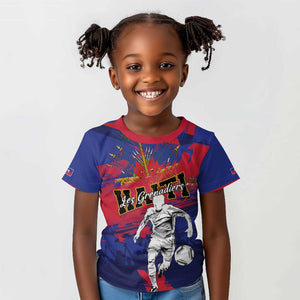 Custom Ekip Foutbol Ayiti 2026 Kid T shirt Haiti Grenadye Alaso - African Pride