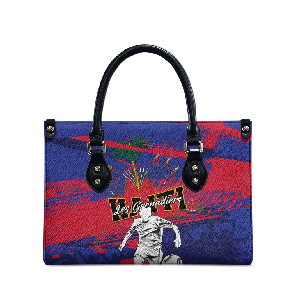 Ekip Foutbol Ayiti 2026 Leather Bag Haiti Grenadye Alaso