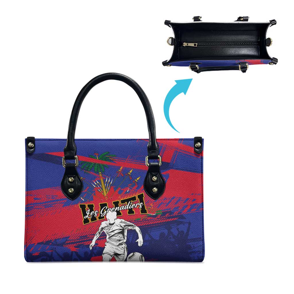 Ekip Foutbol Ayiti 2026 Leather Bag Haiti Grenadye Alaso