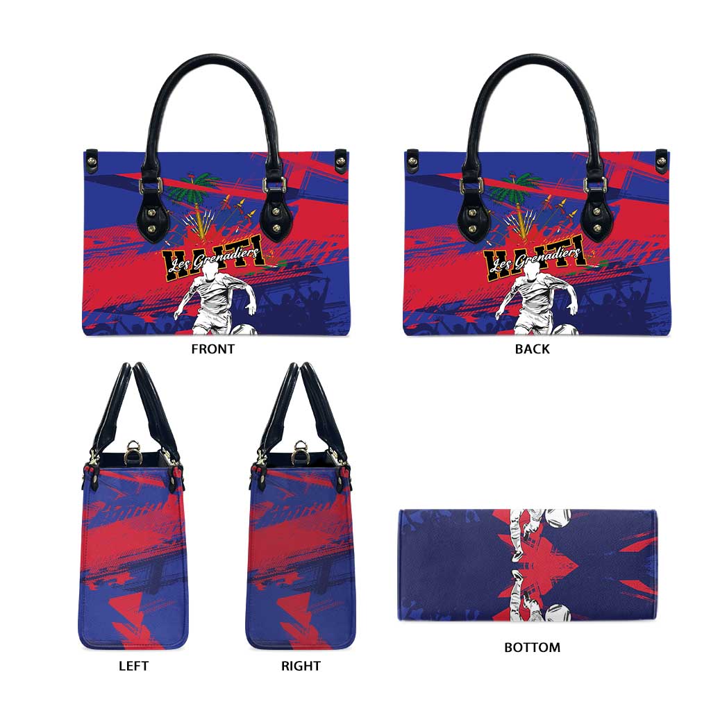 Ekip Foutbol Ayiti 2026 Leather Bag Haiti Grenadye Alaso