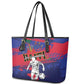 Ekip Foutbol Ayiti 2026 Leather Tote Bag Haiti Grenadye Alaso - African Pride