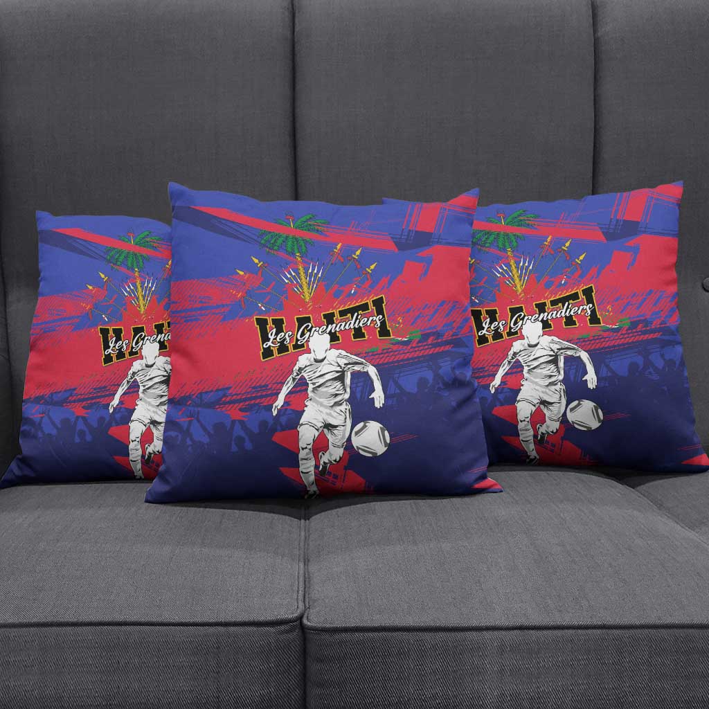 Ekip Foutbol Ayiti 2026 Pillow Cover Haiti Grenadye Alaso