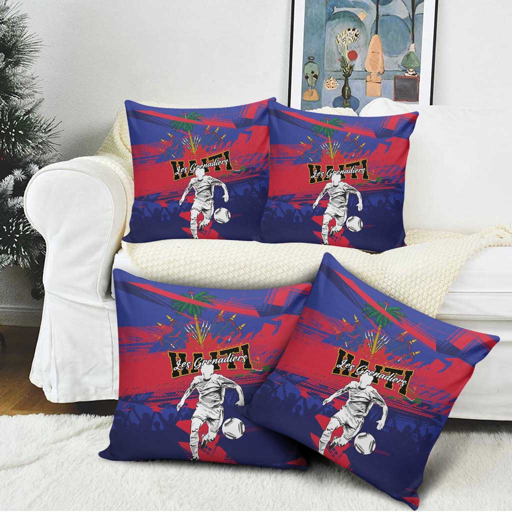 Ekip Foutbol Ayiti 2026 Pillow Cover Haiti Grenadye Alaso