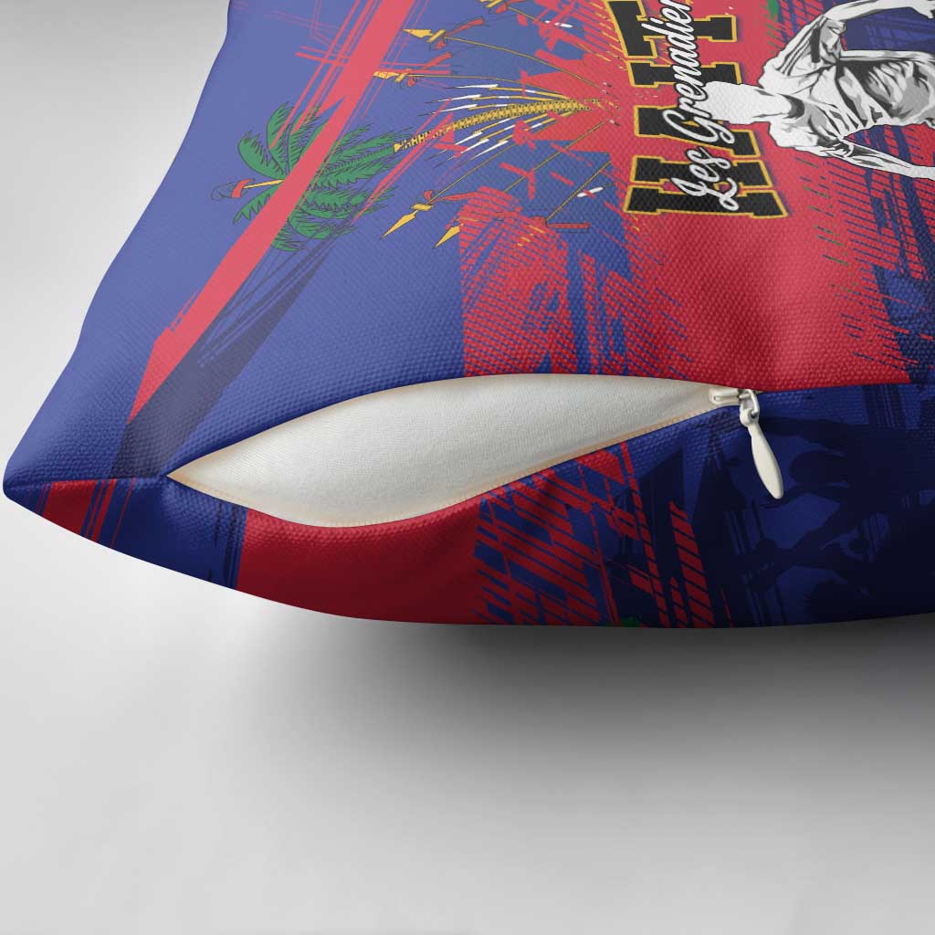 Ekip Foutbol Ayiti 2026 Pillow Cover Haiti Grenadye Alaso