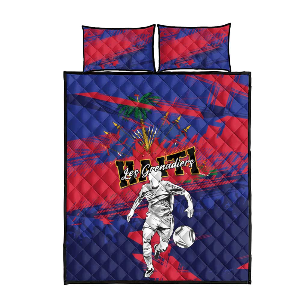 Ekip Foutbol Ayiti 2026 Quilt Bed Set Haiti Grenadye Alaso - African Pride