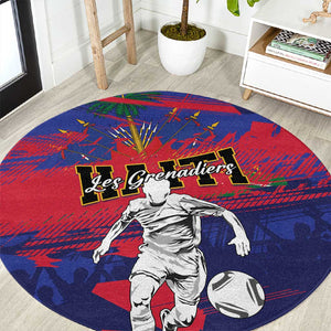 Ekip Foutbol Ayiti 2026 Round Carpet Haiti Grenadye Alaso - African Pride