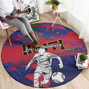 Ekip Foutbol Ayiti 2026 Round Carpet Haiti Grenadye Alaso - African Pride