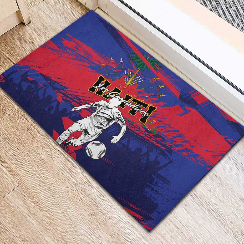 Ekip Foutbol Ayiti 2026 Rubber Doormat Haiti Grenadye Alaso - African Pride
