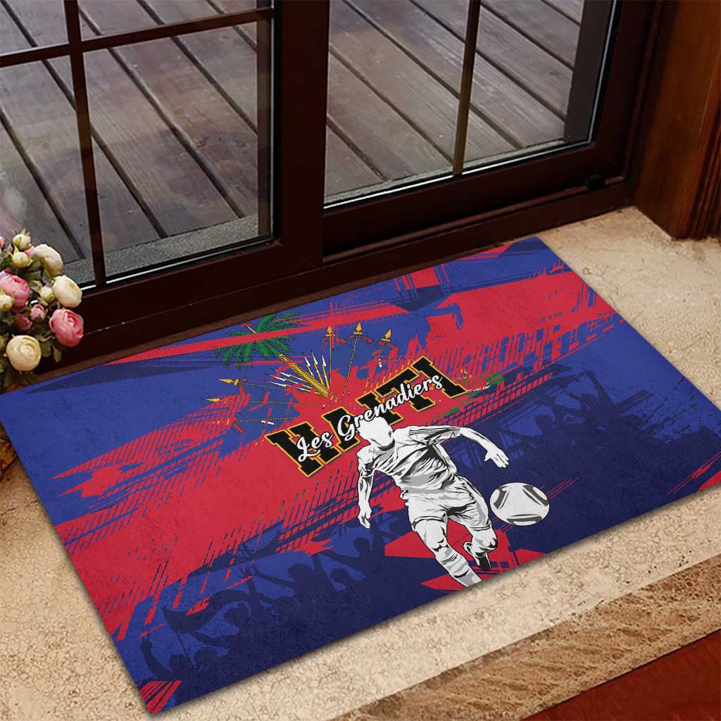 Ekip Foutbol Ayiti 2026 Rubber Doormat Haiti Grenadye Alaso - African Pride