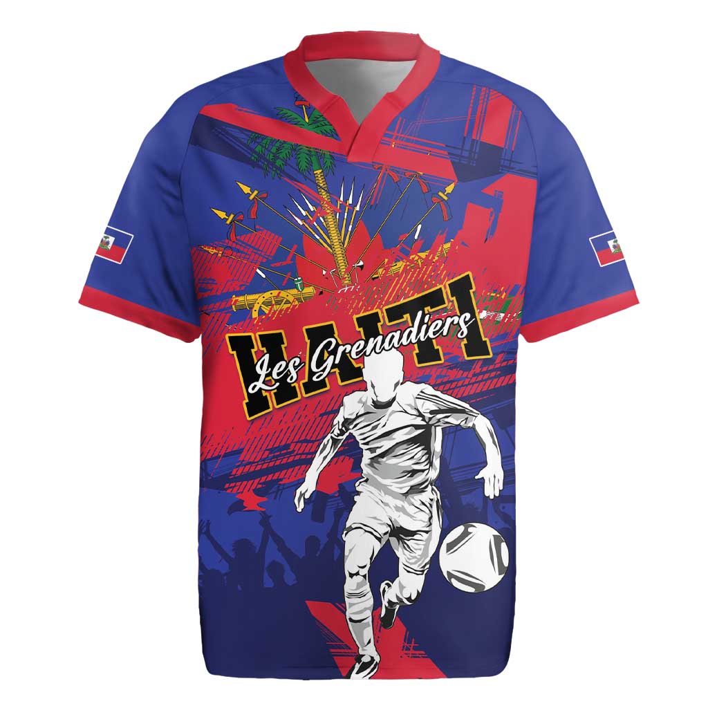 Custom Ekip Foutbol Ayiti 2026 Rugby Jersey Haiti Grenadye Alaso - African Pride