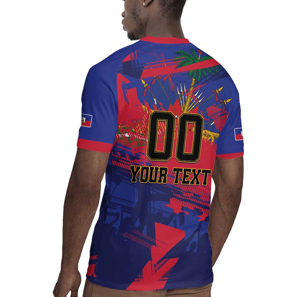Custom Ekip Foutbol Ayiti 2026 Rugby Jersey Haiti Grenadye Alaso - African Pride
