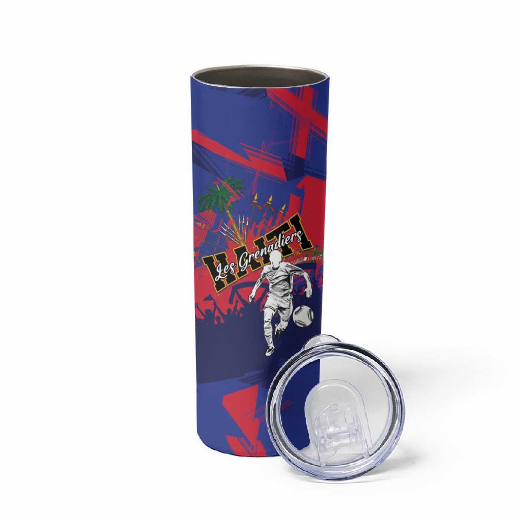 Custom Ekip Foutbol Ayiti 2026 Skinny Tumbler Haiti Grenadye Alaso - African Pride