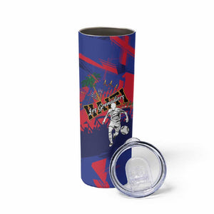 Custom Ekip Foutbol Ayiti 2026 Skinny Tumbler Haiti Grenadye Alaso - African Pride